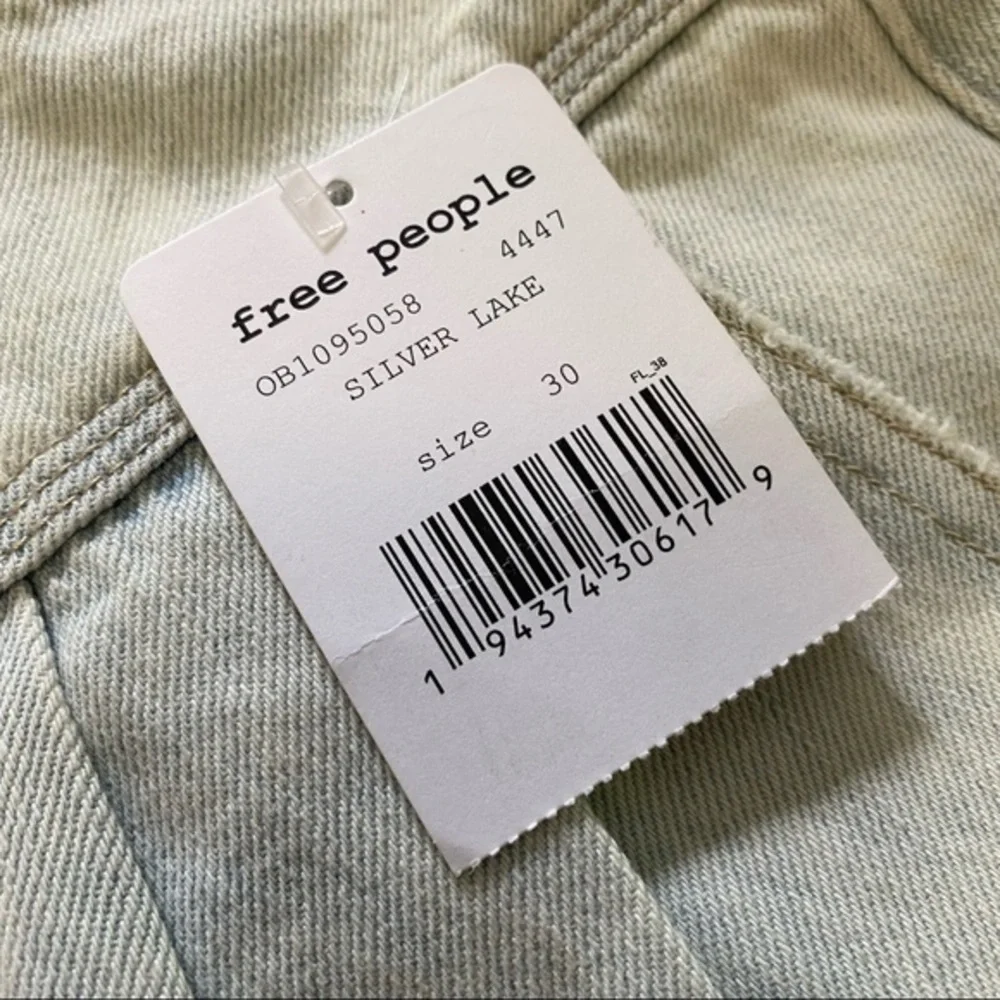 Free People Side Car Mini Skirt denim raw hem